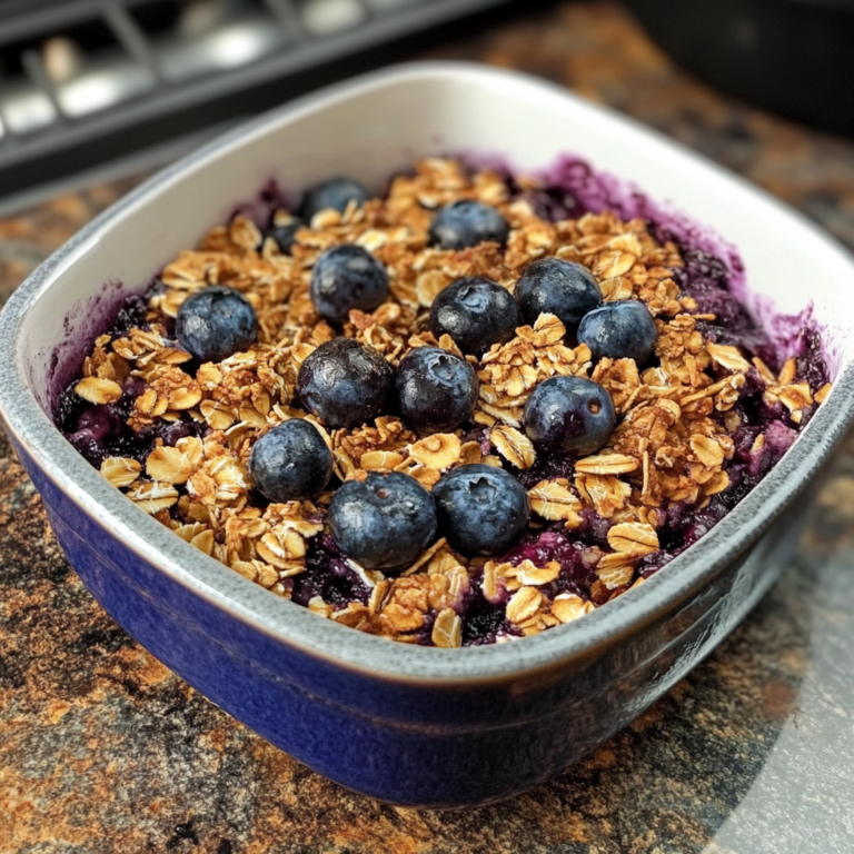 Blueberry Almond Baked Oatmeal