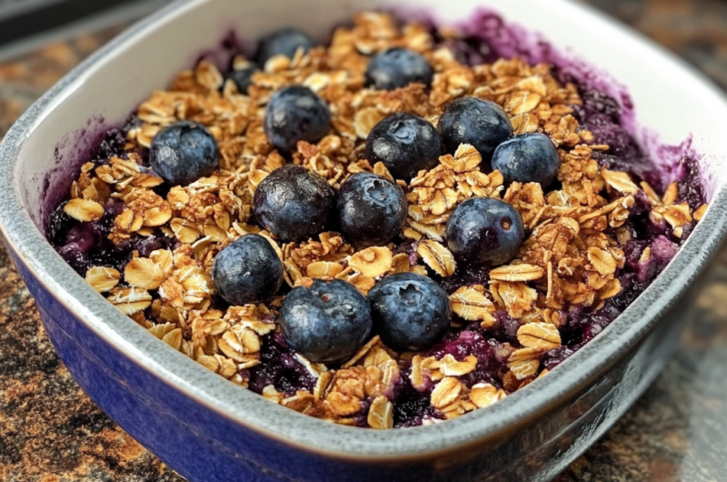 Blueberry Almond Baked Oatmeal