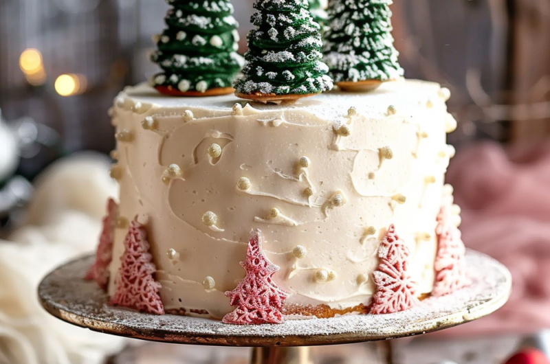 Christmas Trees Cake