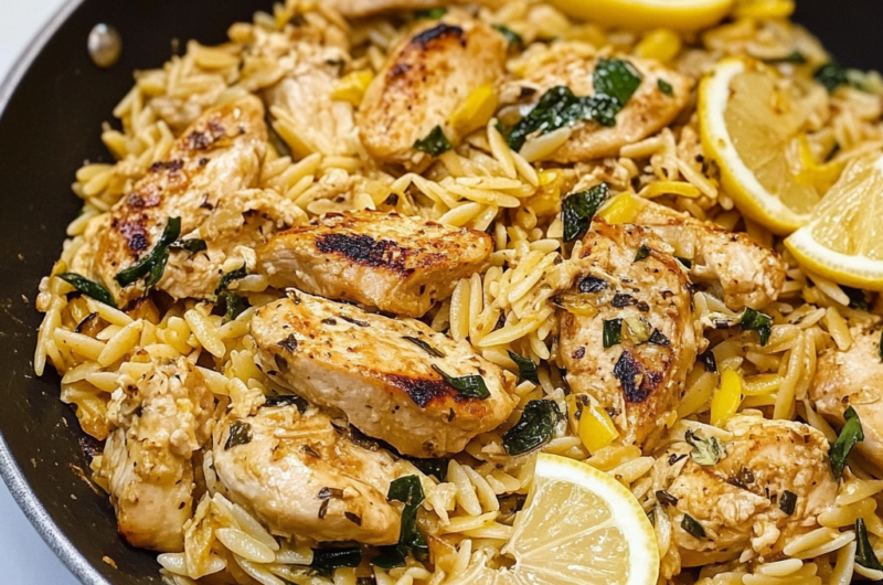 One-Pan Lemon Chicken Orzo