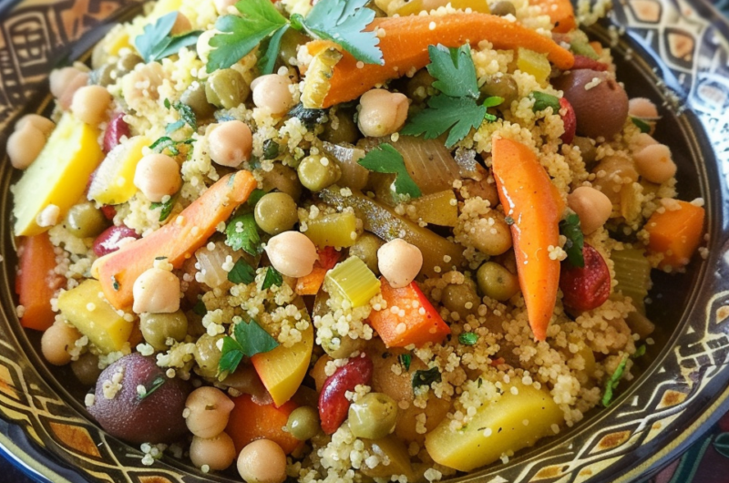 Moroccan Couscous with Seven Vegetables