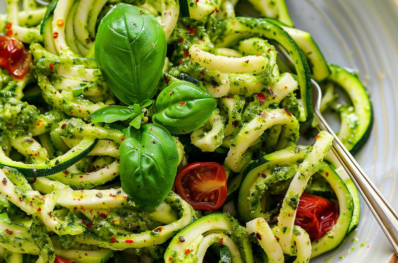 Zucchini Noodles with Pesto